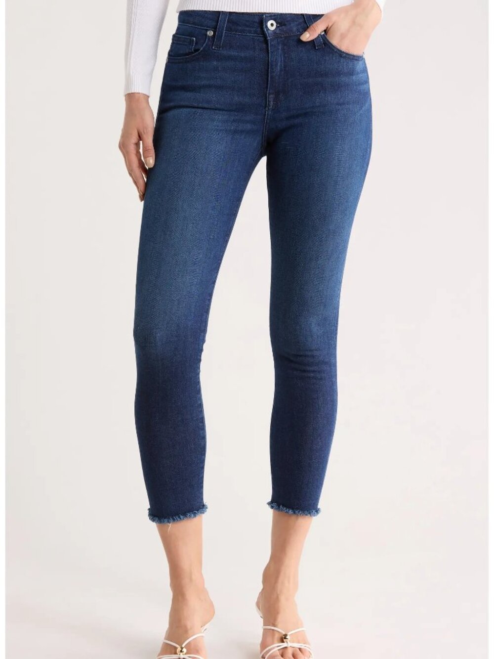 Simkhai Costa Crop Skinny Jeans in Chelsea Dark